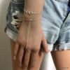 N3018b Bracelet Argent femme fin et minimaliste symbole infini - Bijoux Bracelets femmes en ligne Ninanina