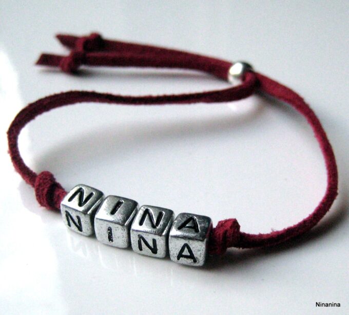 N3025 bracelet enfant personalisé prénom
