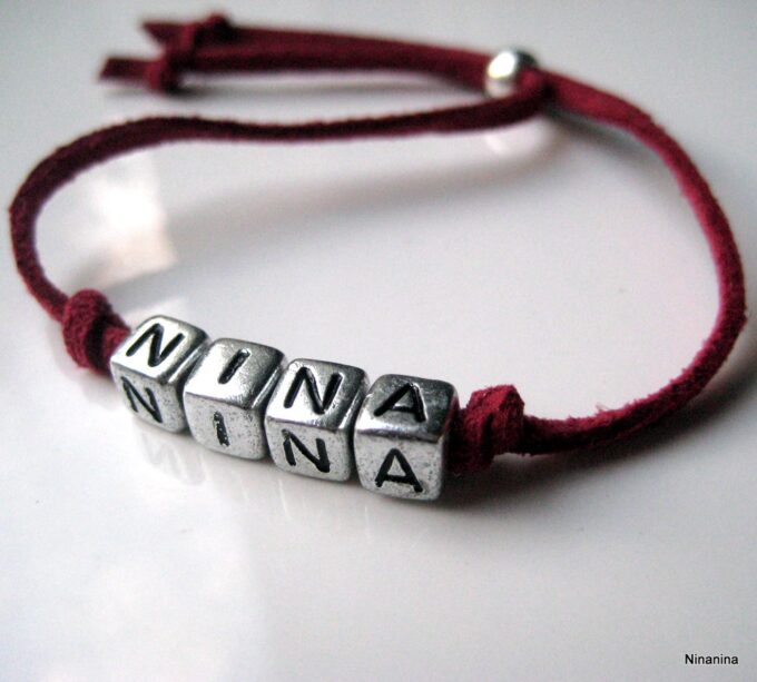 N3025d bracelet enfant personalisé prénom