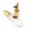 N303 Atomiseur flacon de parfum rechargeable métal doré et fleurs - Accessoires femmes en ligne Ninanina