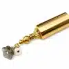 N303b Atomiseur flacon de parfum rechargeable métal doré et fleurs - Accessoires femmes en ligne Ninanina