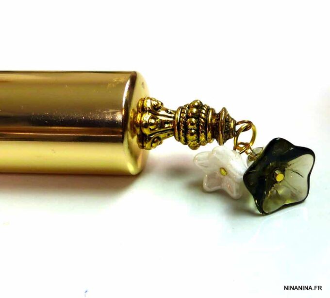 N303terp vaporisateur de sac verre et métal doré