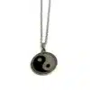 N3068c Collier homme pendentif yin yang Acier inoxydable - Bijoux colliers hommes en ligne Ninanina