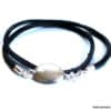 N3078e Bracelet cordon daim 2 tours infini argent 925 - Bijoux Bracelets en ligne NINANINA