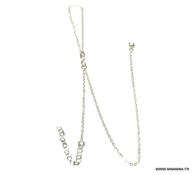 N3191c Chaine avec signe infini pour le pied Argent 925 - Bijoux Bracelets de pied en ligne Ninanina