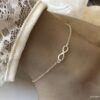 N3196b Chaine de cheville infini pour femme Argent 925 massif - Bijoux de pied en ligne Ninanina
