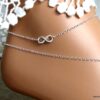 N3196bis Chaine de cheville infini argent 925
