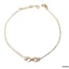N3196d Chaine de cheville infini pour femme Argent 925 massif - Bijoux de pied en ligne Ninanina