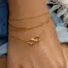 N3200C Chaine de taille Infini Plaqué Or 14 carats gold filled - Bijoux de corps femmes en ligne Ninanina