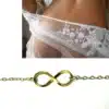 N3200E Chaine de taille Infini Plaqué Or 14 carats gold filled - Bijoux de corps femmes en ligne Ninanina