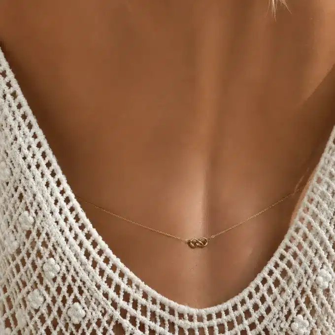 N3200F Chaine de taille Infini Plaqué Or 14 carats gold filled - Bijoux de corps femmes en ligne Ninanina