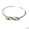 N3232d Jonc infini fin - bracelet d'esclave femme métal argent - Bijoux Bracelets en ligne Ninanina