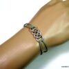 N3264terb bracelet cordon cuir infini double