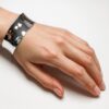 N3278 Bracelet Manchette Large Unisexe en Argent Plaqué – Bijou Élégant 22 mm - Bijoux Bracelets manchettes homme et femme en ligne Ninanina