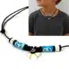 N3331a Collier pendentif dent de requin enfant cordon réglable - Bijoux colliers enfants en ligne Ninanina