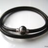 N3336b bracelet homme cuir et fermoir aimanté acier inoxydable