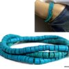N3439D Bracelet homme 3 tours coco turquoise acier inoxydable NINANINA