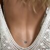 N3451 Chaine de taille Swarovski papillon bleu et Argent 925 pour femme - Bijoux Chaines en ligne Ninanina