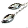N3470tera collier long sautoir gouttes argent massif