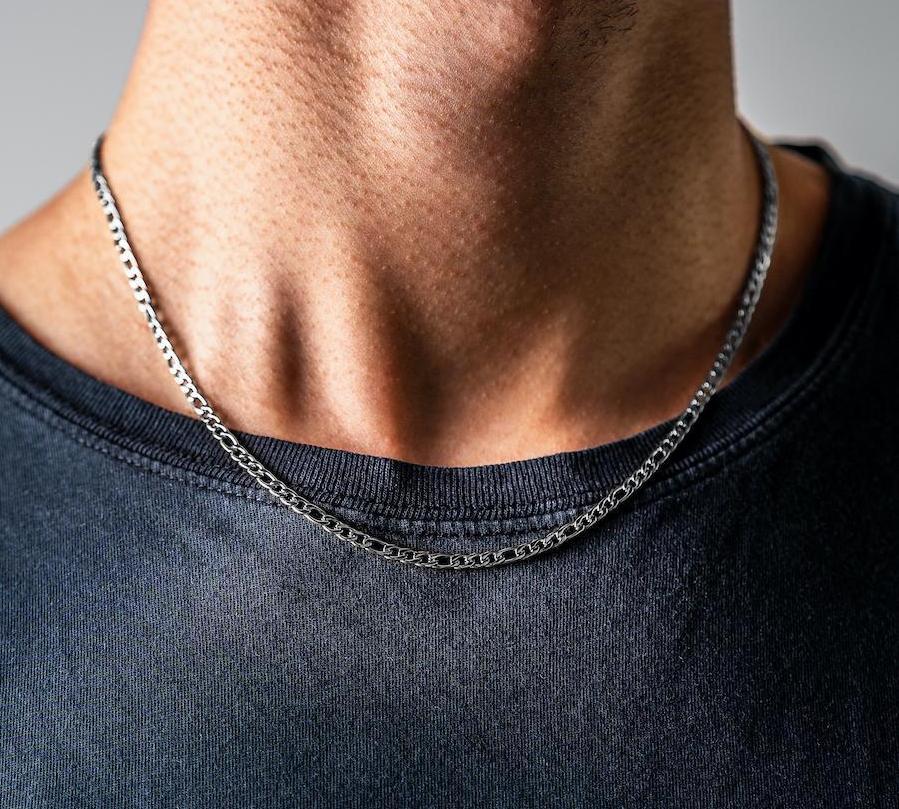 Collier homme en acier inoxydable