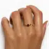 N3578b Bague chainette plaqué or gold filled 14k pour femme - Bijoux bagues femmes en ligne Ninanina