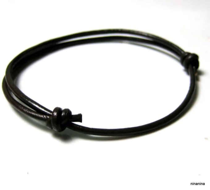 N3650ter bracelet cordon cuir homme