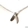 N3699a Collier plume femme en argent 925 deux plumes - Bijoux Colliers en ligne Ninanina