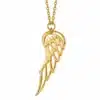 N3792a Chaine de taille femme pendentif aile d'ange Acier doré - Bijoux de corps femmes en ligne Ninanina