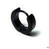 N3813a Créole homme noire Acier Inoxydable noir Homme - Bijoux Boucles d oreilles en ligne Ninanina
