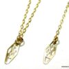 N3814j Collier de dos or plaqué gold filled 14 carats losange - Bijoux de corps en ligne Ninanina