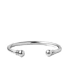 N3834 Bracelet jonc homme argent plaqué ouvert réglable - Bijoux Bracelets Joncs en ligne Ninanina