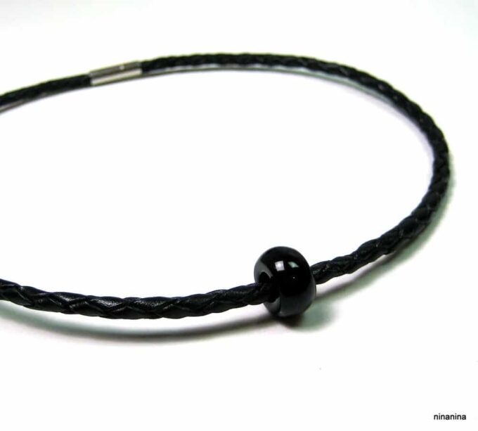 N3838a_collier_homme_cuir_tresse_et_agate_noire
