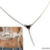 N3863d Chaine de taille triangle Argent 925 massif pour femme - Bijoux Chaines en ligne Ninanina