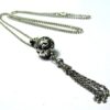 N3994a_collier_long_sautoir_pompon_metal_argent