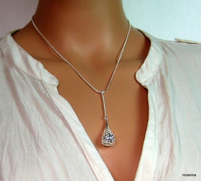 N4013i_collier_Y_goutte_plaque_argent