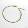 N4077e Chaine de cheville Laiton Plaqué Or maille figaro - Bijoux de pieds en ligne Ninanina