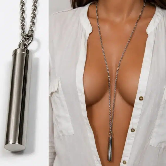 N4198 Collier message personnalisé pendentif porte message acier inoxydable - Bijoux Colliers femmes en ligne Ninanina