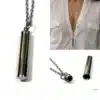 N4198d Collier message personnalisé pendentif porte message acier inoxydable - Bijoux Colliers femmes en ligne Ninanina - Copie