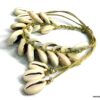 N4240bise Bracelet de cheville coquillages