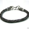 N4278h_Bracelet_homme_plaque_argent_fermoir_crochet