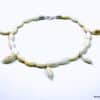N4288y Bijou Pied Mariage nacre blanche et argent 925 massif - Bijoux de pieds mariée en ligne Ninanina
