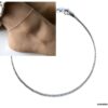 N4322a Chaine de cheville en argent 925 massif maille boule femme - Bijoux de pied en ligne Ninanina