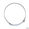 N4322e Chaine de cheville en argent 925 massif maille boule femme - Bijoux de pied en ligne Ninanina