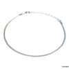 N4322h Chaine de cheville en argent 925 massif maille boule femme - Bijoux de pied en ligne Ninanina