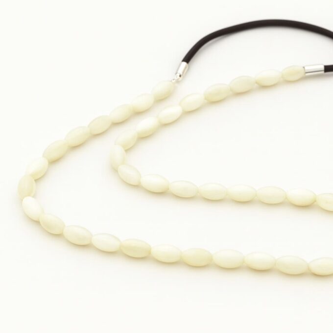 N4337 Headband mariage perles ovales en nacre blanche et Argent 925 - Accessoires bijoux de tete en ligne Ninanina