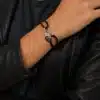 N4360a Bracelet infini argent prenom personnalisé Argent 925 massif - Bijoux bracelets mixtes en ligne Ninanina