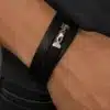 N4488b Bracelet Cuir 3 tours Argent 925 massif personnalisé - Bijoux bracelets hommes en ligne Ninanina
