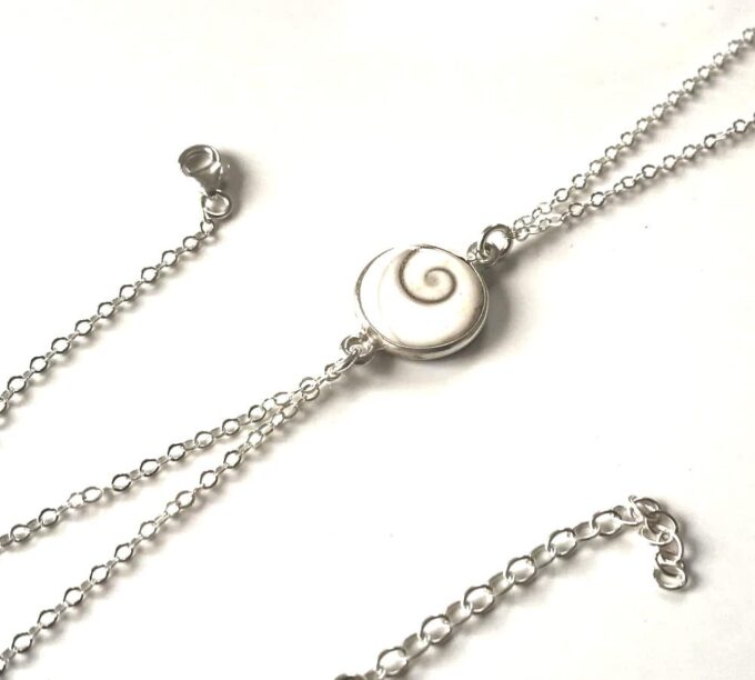 N4517a Bracelet Oeil de Sainte Lucie argent avec bague femme - Bijoux Bracelets en ligne Ninanina