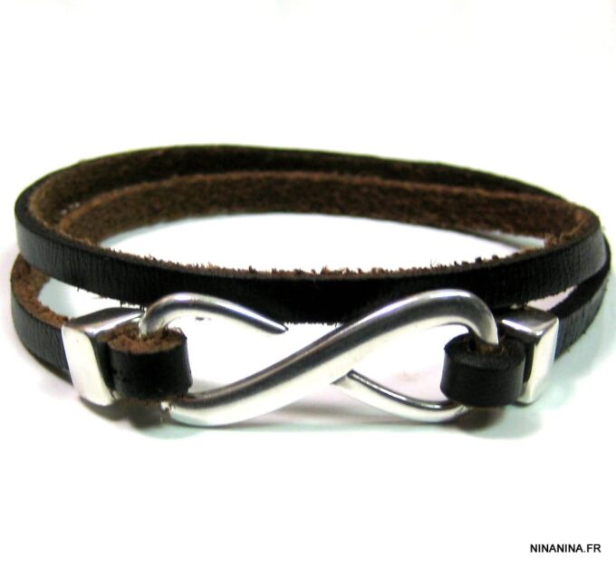 N4565_bracelet_cordon_cuir_infini_plaqe_argent