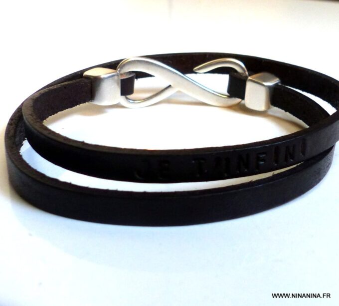 N4565m_Bracelet_homme_cuir_2_tours_personnalise_infini_plaque_argent_NINANINA (1)